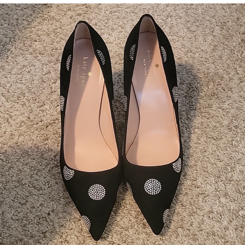 Kate Spade rhinestone heels, size 8.5, great condition! Barely worn!